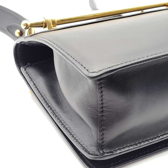 100% Authentic Prada Cahier Black Clutch Shoulder Bag - Picture 12 of 16